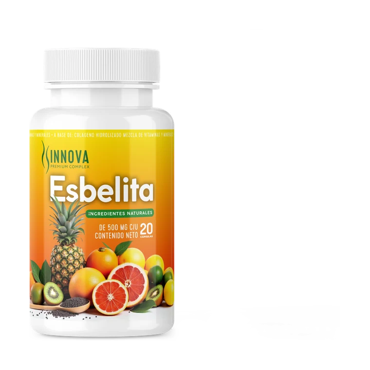 Esbelita, producto de bienestar en Colombia: envase